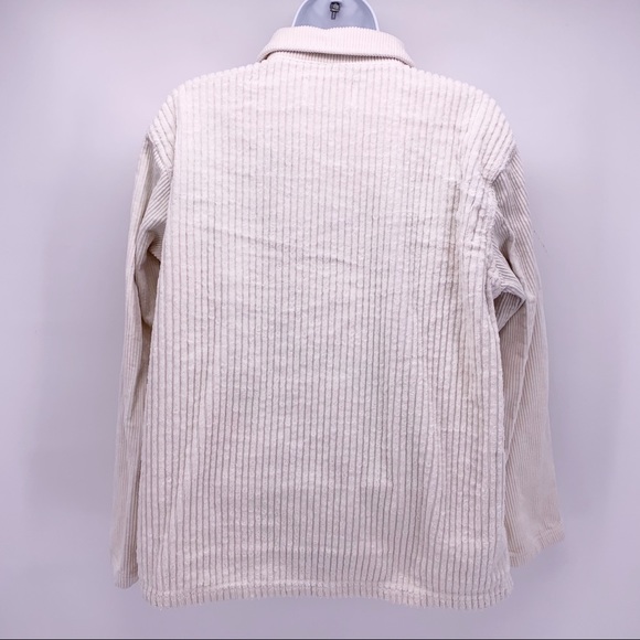 Mododoc Los Angeles Crème Button Down Shacket Size Small - Picture 6 of 6